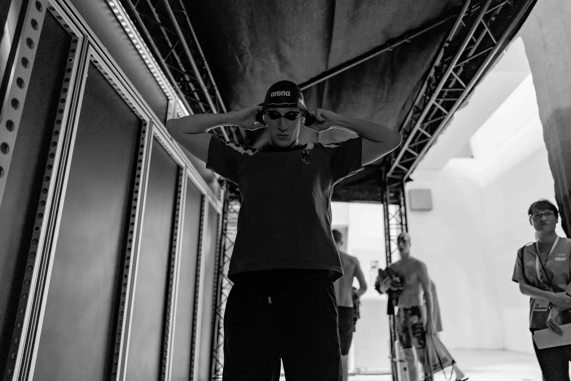 Lukas Märtens before the start