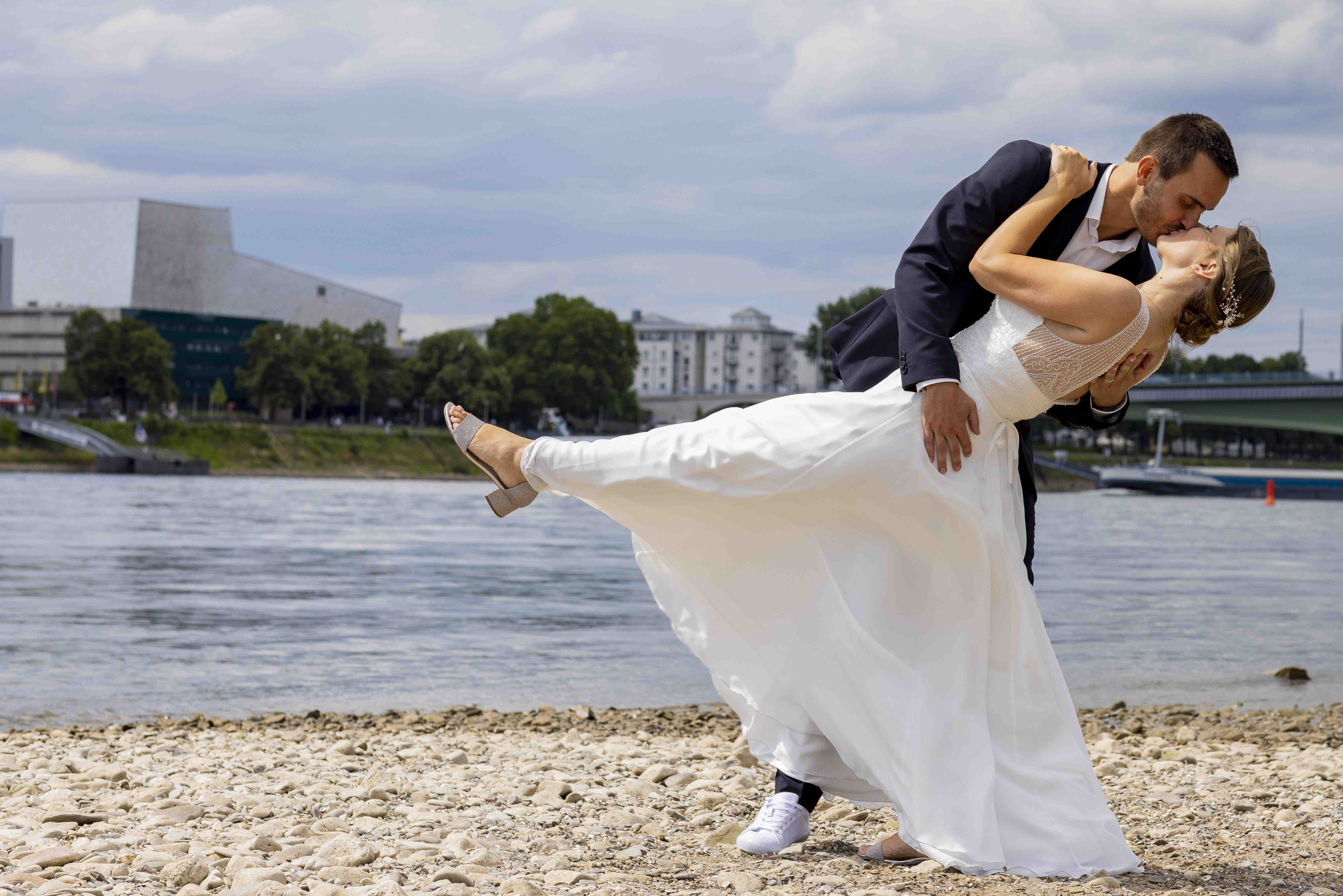 Emotionale Szene während einer Hochzeit
