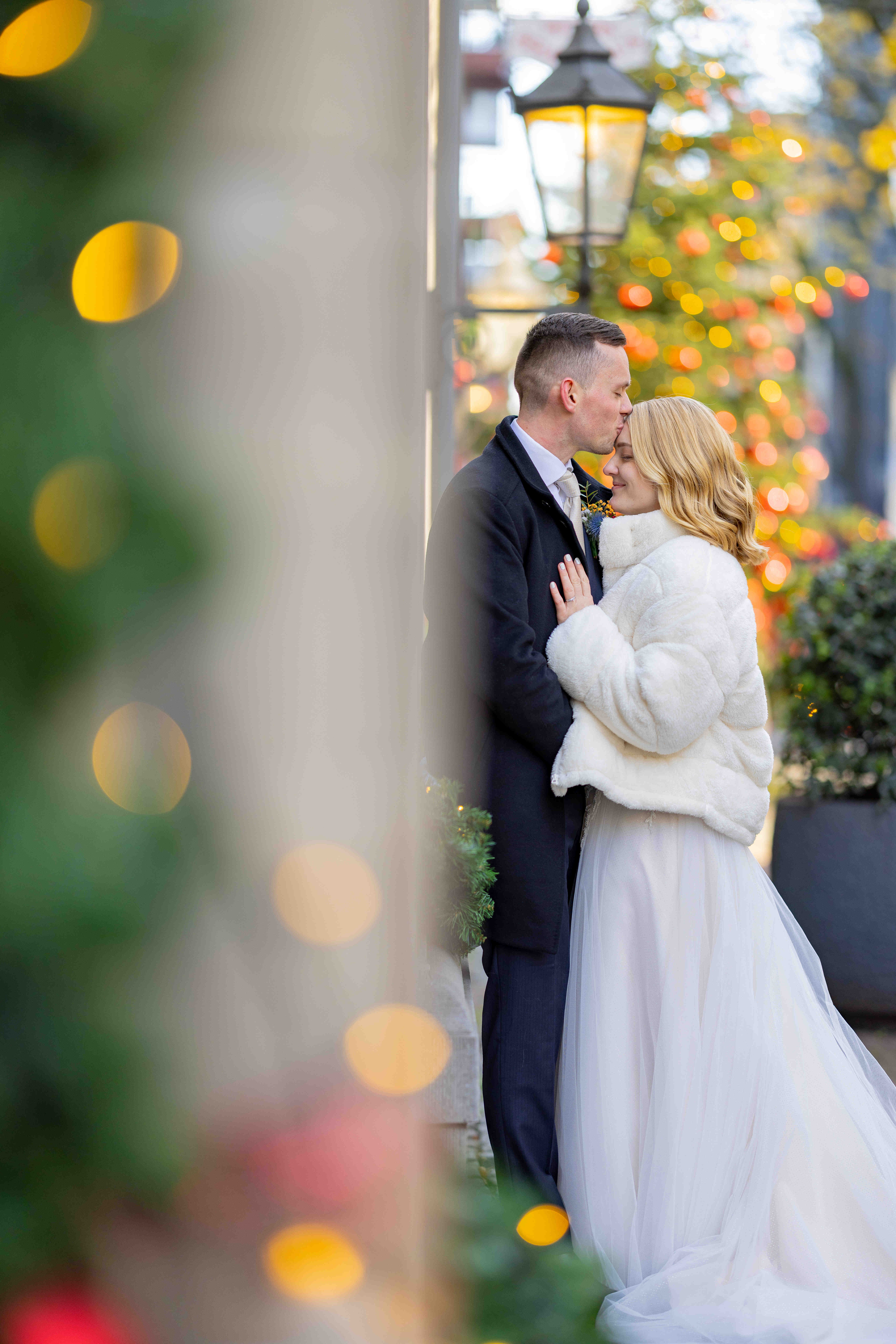 Hochzeitsfoto mit natürlichem Moment