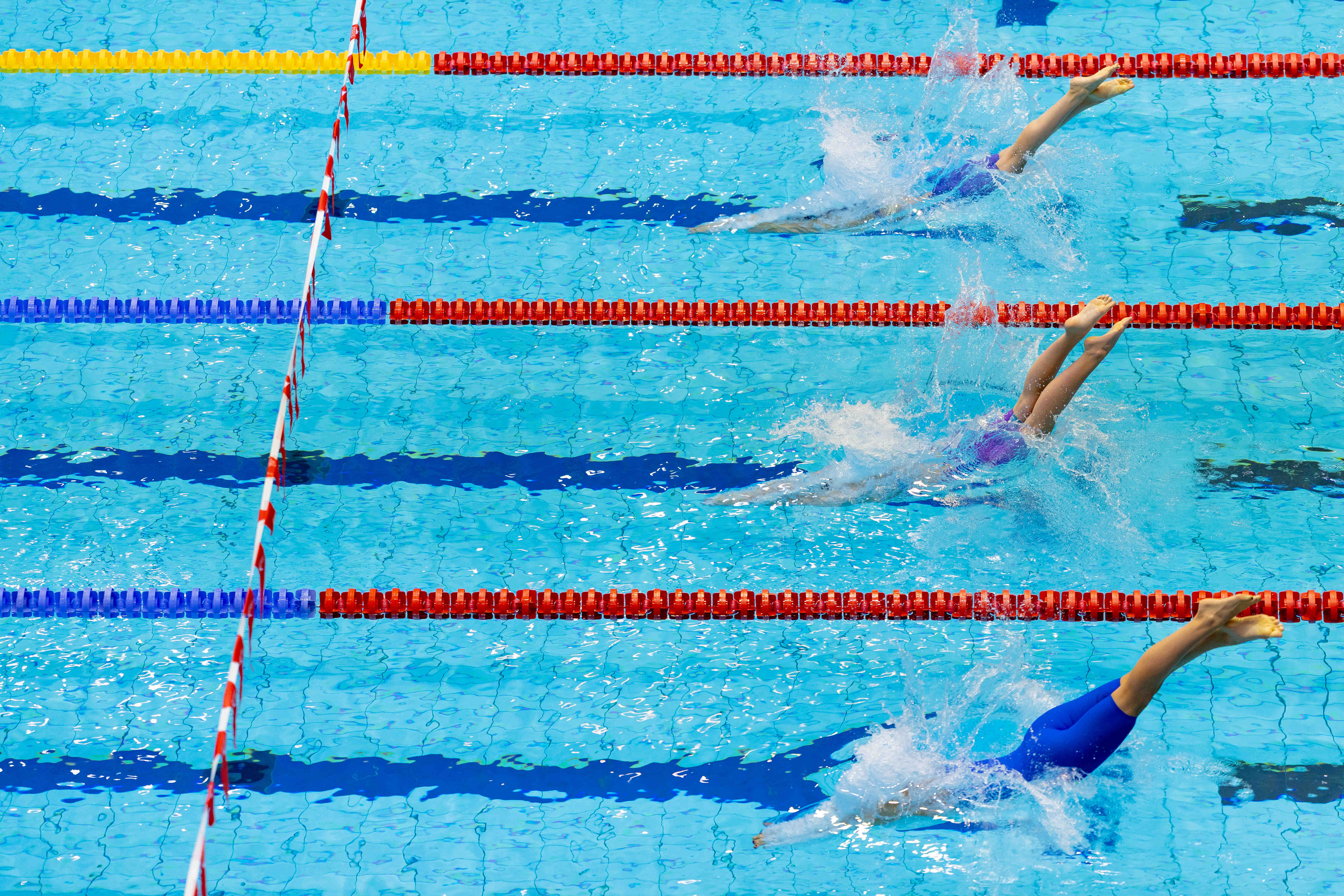 DJM legs entering the water